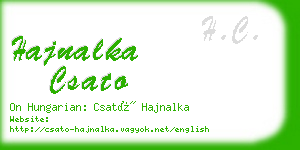 hajnalka csato business card